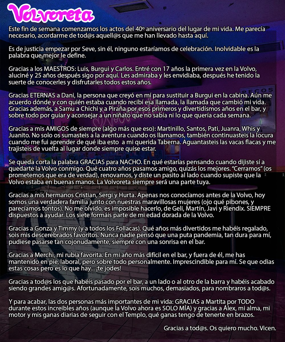 🩷40 años de agradecimientos🖤