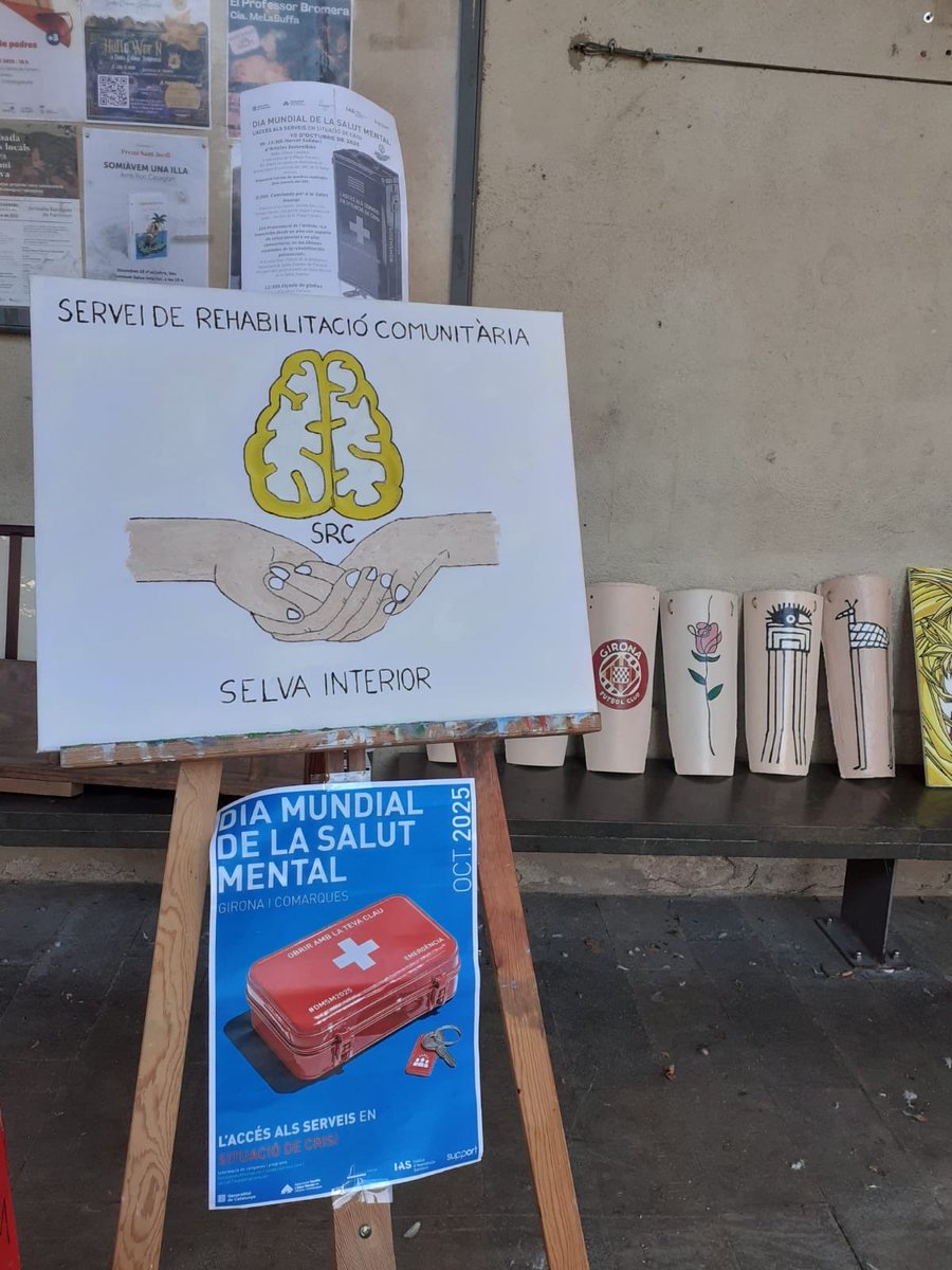 Avui, #DiamundialSalutMental, el territori es bolca amb activitats. Els Serveis de Rehabilitació Comunitària de la Selva Interior organitzen un mercat solidàri i una caminada. 

#DMSM2025