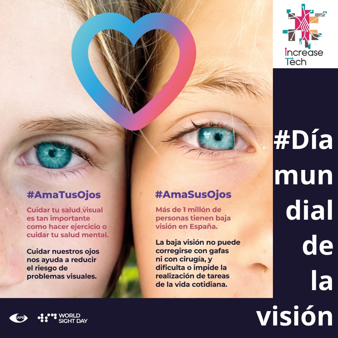 TechIncrease's tweet image. 👁️ Día Mundial de la Visión 2025
En IncreAse-Tech nos unimos al lema “Cuida tus ojos” 👓
✅ Revisa tu vista regularmente
✅ Aplica la regla 20-20-20
✅ Protege tus ojos de la luz y el sol
Pequeños hábitos, gran diferencia.
Cuida tus ojos hoy para ver mejor mañana.
#WorldSightDay