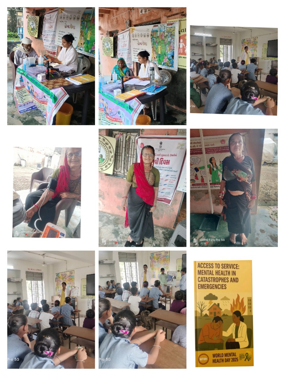 AAM-hanjdapar
PHC:- vadtra 
‘World mental🧠 health day celebration’
~Mental health awareness 📢
~Tobacco free campion
Niramay day