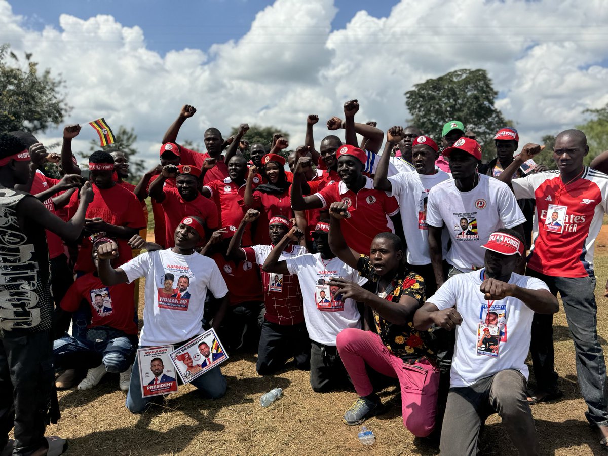 Already at NAKASONGOLA ready to recieve the president.