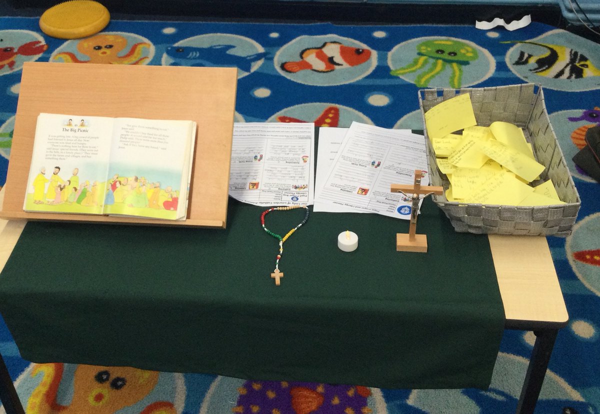 ourladyoflourd1's tweet image. Thank you to R and E who led Oak class in a pupil led liturgy. Their theme was The Feeding of the 5000. They asked children to write prayers focusing on how they help the poor. #OLOL #CatholicLife #OrdinaryTime