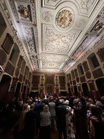 HE_ChiefExec's tweet image. Celebrating the re-opening of beautifully restored North Wing at St Bartholomew’s Hospital. Great Hall and iconic Hogarth Stair have been brought back to life by @bartsheritage. Look out for the series of wellbeing events here, linking heritage to good health