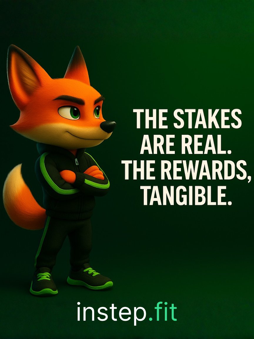 The Stakes Are Real. The Rewards, Tangible.

Forget fleeting motivation. 

Here, your commitment directly impacts your wallet and the collective. 

Miss your daily step target, and a portion of your stake empowers those who achieved theirs. 

Consistently hit your stride, and