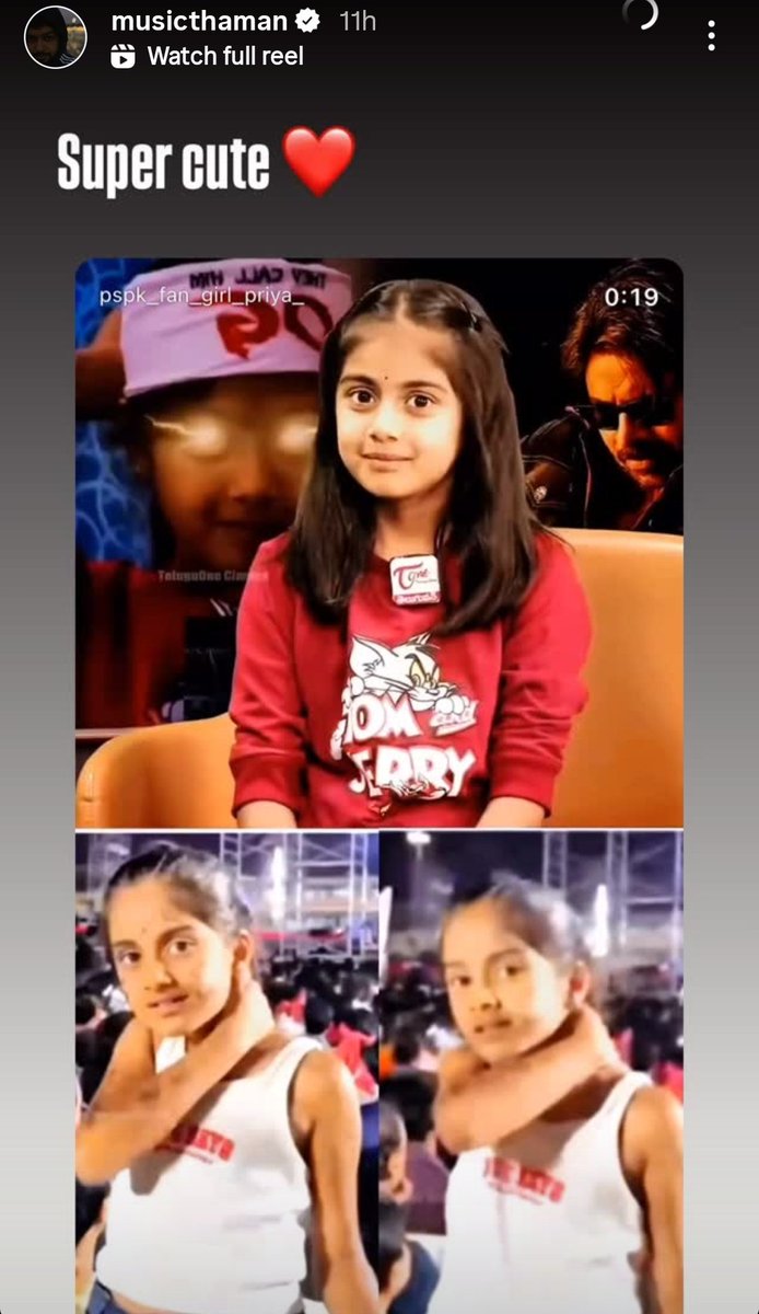 AnchorSharath96's tweet image. Thanks @MusicThaman garu for recognising very young talents.
A cult fan girl of pspk
#OGBlockBuster #ogprereleaseevent 
#ojasgambheera #Pawanakalyan #sujeeth #thaman