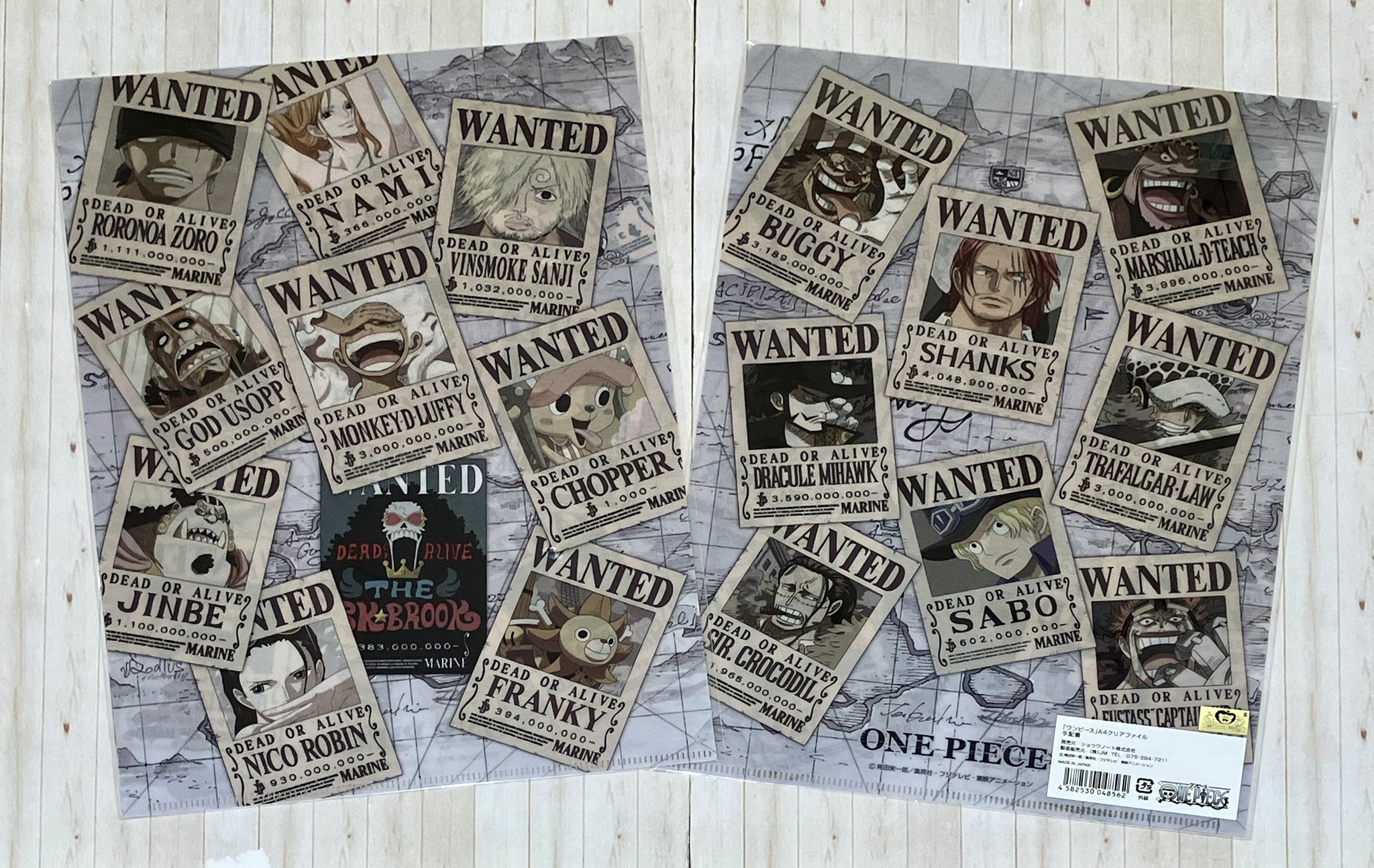 20th成人式限定】ワンピース クリアファイル 未開封 20th成人式限定