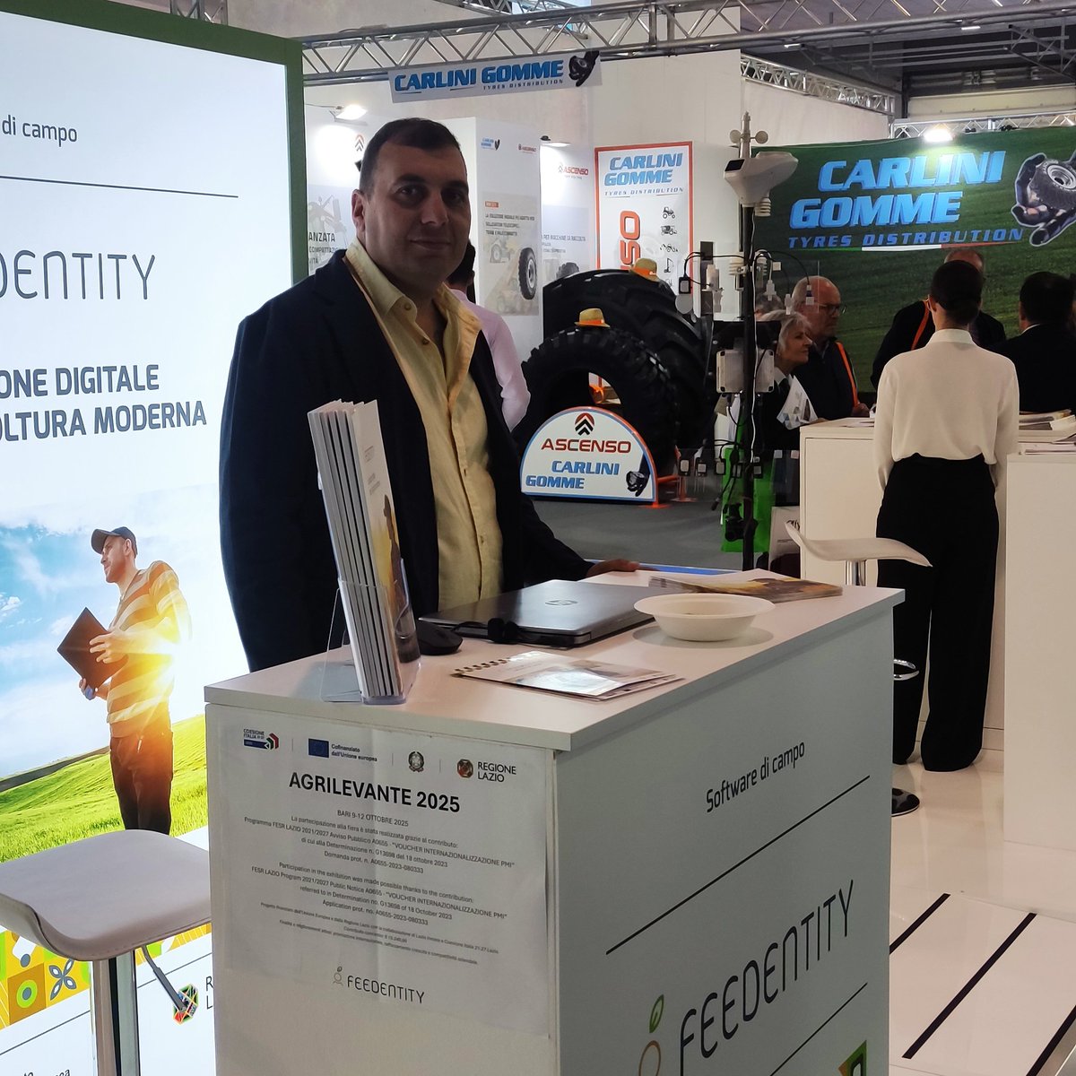 Feedentity's tweet image. 📸 Agrilevante 2025 è nel vivo!
Il nostro stand è pieno di energia, idee e innovazione 🚀🌱
Vieni a scoprire le soluzioni digitali e i dispositivi 5.0 di Feedentity 👇
📍 Padiglione Nuovo – Stand A19

#Agrilevante2025 #Feedentity #AgriTech #SmartFarming #FieraAgrilevante