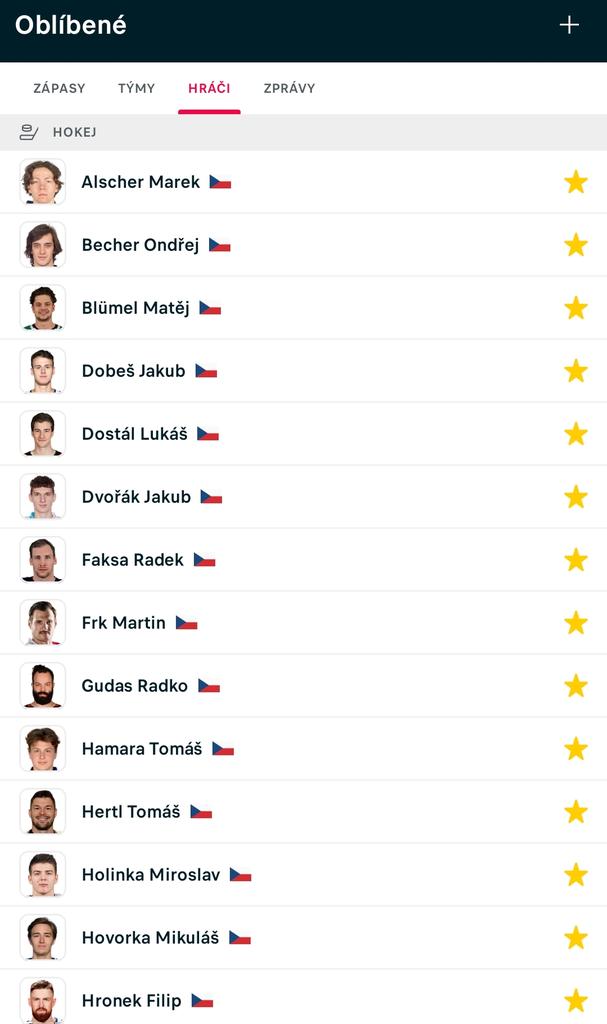 Na <a href="/LivesportCZ/">Livesport.cz</a> je nově k dispozici velmi poptávaná možnost sledovat hokejové hráče, takže utíkejte a naházejte tam naše hokejisty z NHL :)