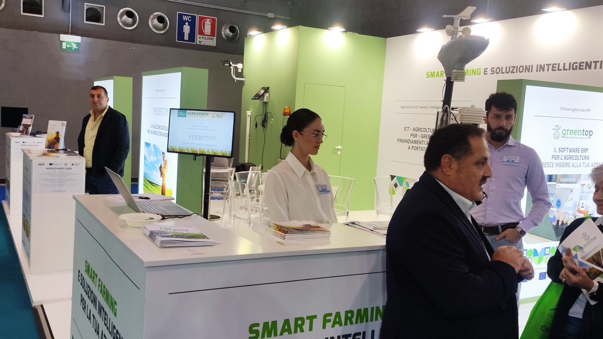 Feedentity's tweet image. 📸 Agrilevante 2025 è nel vivo!
Il nostro stand è pieno di energia, idee e innovazione 🚀🌱
Vieni a scoprire le soluzioni digitali e i dispositivi 5.0 di Feedentity 👇
📍 Padiglione Nuovo – Stand A19

#Agrilevante2025 #Feedentity #AgriTech #SmartFarming #FieraAgrilevante