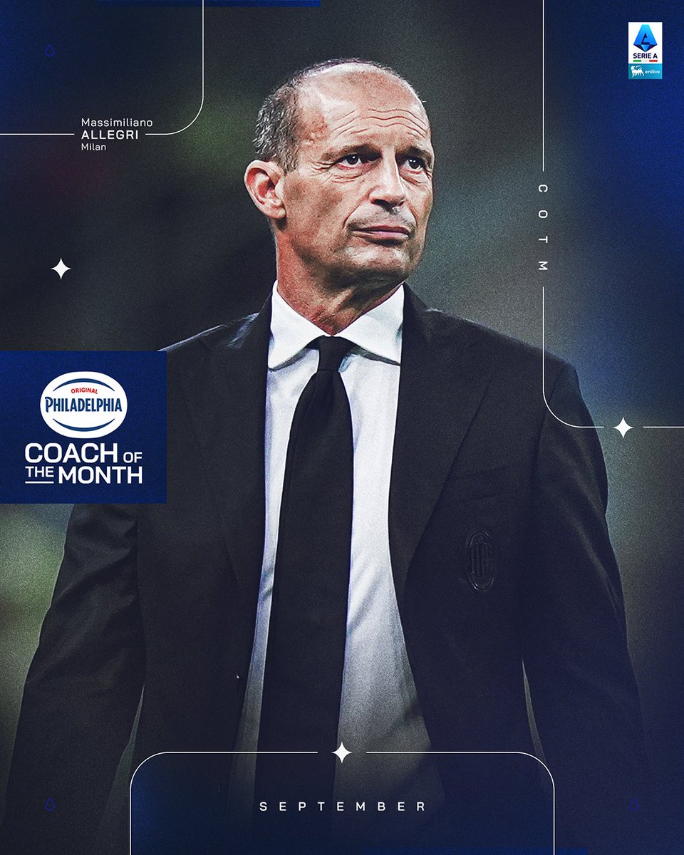 Allegri è il Philadelphia Coach Of The Month di settembre 💎