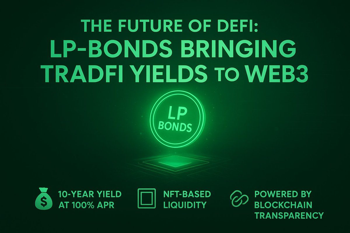 GonnaMakeItNFTs's tweet image. The future of DeFi are LP-Bonds,  bringing TradFi yields to Web3.

👉 10-year yield at 100% APR
👉 NFT-based liquidity
👉 Powered by blockchain transparency

The evolution of bonds has begun and GMI is leading it with LP Bonds👇
bonds.gonnamakeit.com