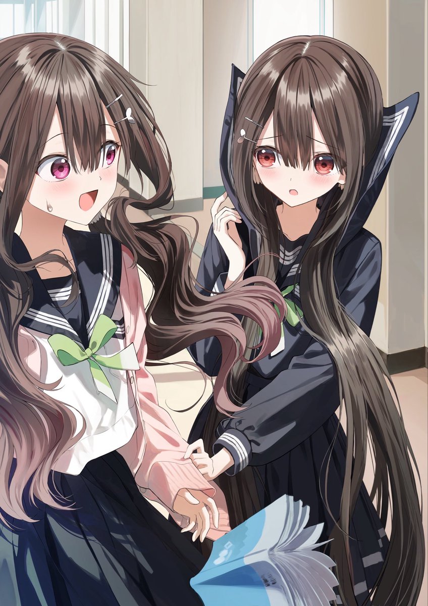 えりごんごんページ お姉ちゃん、私の襟も直して？」