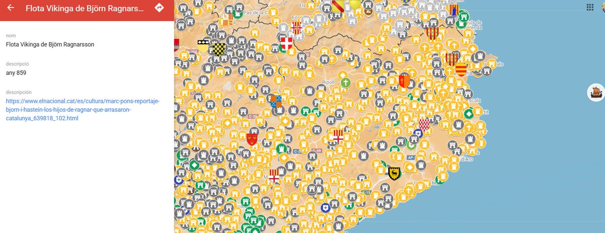 Sabies que l'any 859 els Vikings van atacar Catalunya?

La flota Vikinga de Björn Ragnarsson va saquejar Empúries, van intentar saquejar Barcelona, però les seves muralles ho van impedir, van anar cap al Vallès i van arrasar Banyoles.

mapadecastells.cat