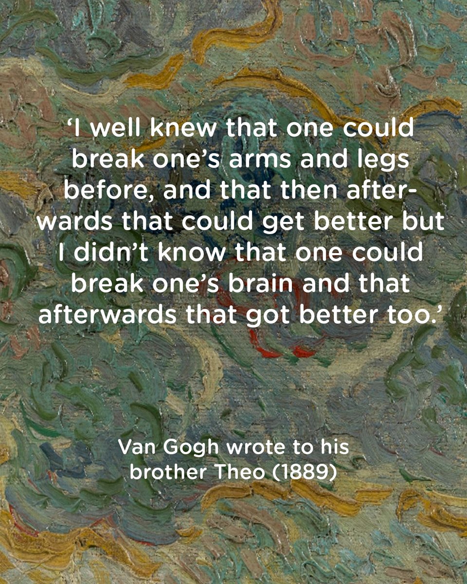 vangoghmuseum's tweet photo. 💭 Which of Vincent’s quotes speaks to you most today?
Van Gogh faced many struggles with his own mental health, yet in his letters he often wrote about hope, comfort, and encouragement.
Hopefully his words bring you a little relief on #WorldMentalHealthDay 💌 Save them, share them, or send one to a friend who could use some encouragement today.