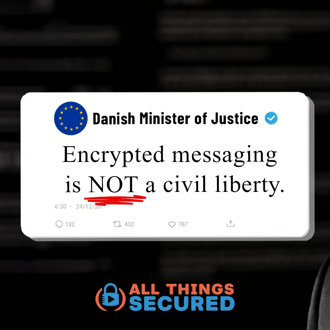 all_secured's tweet image. If you live outside the EU, you might not realize just how close the EU was to killing privacy. Here&apos;s my brief explanation: youtube.com/watch?v=i8hIP6…

#privacymatters #chatcontrol #onlineprivacy