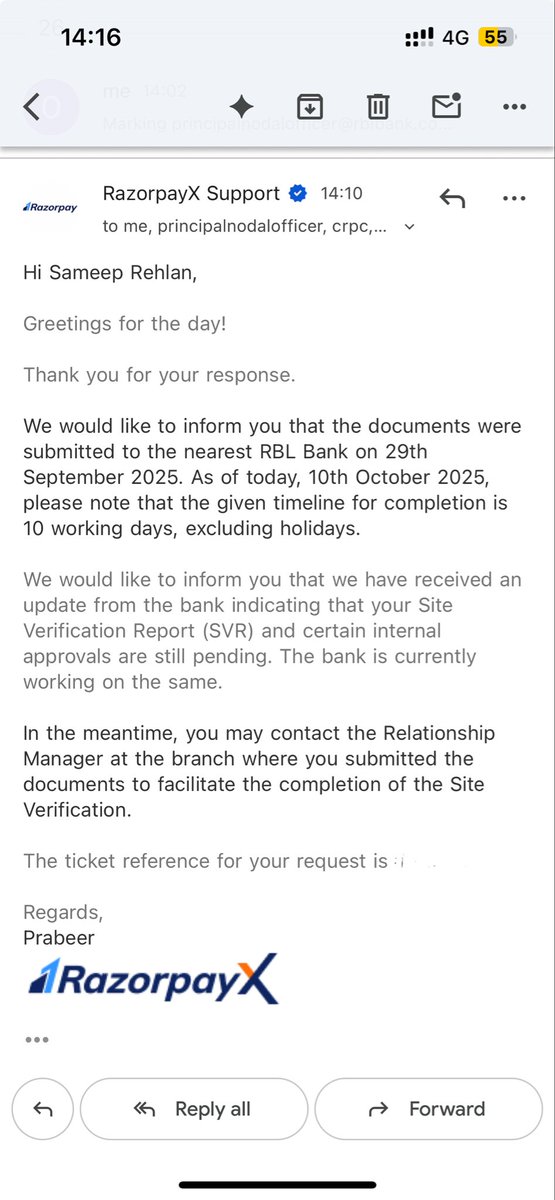 sameeeeeeep's tweet image. Petition to raise tuition fees for Prabeer from @RazorpayX who works in a bank but can’t count till 10

@RBI needs to look into neo banks who operate without any responsibility towards the customers