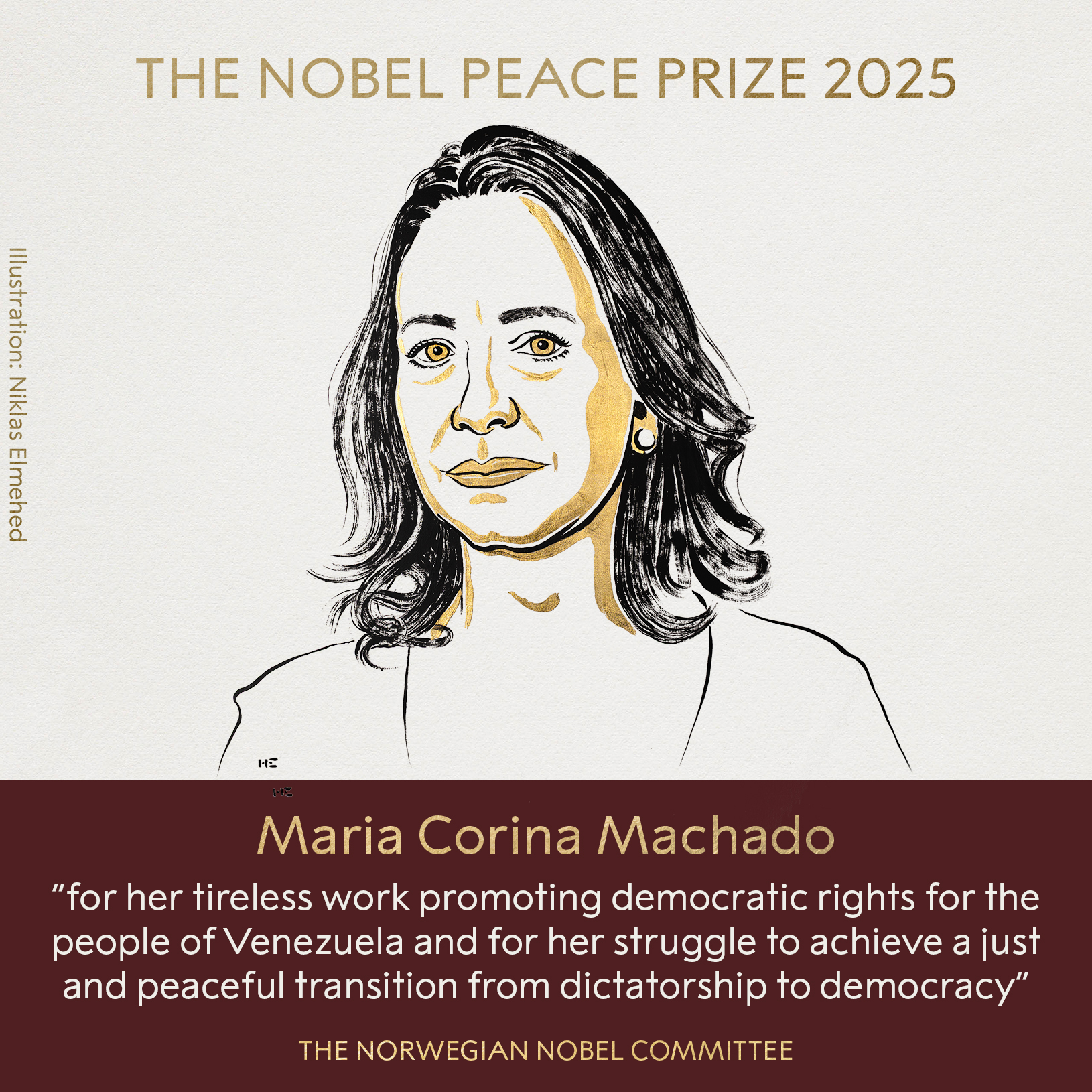 The Nobel Prize on X: "BREAKING NEWS The Norwegian Nobel Committee has  decided to award the 2025 #NobelPeacePrize to Maria Corina Machado for her  tireless work promoting democratic rights for the people