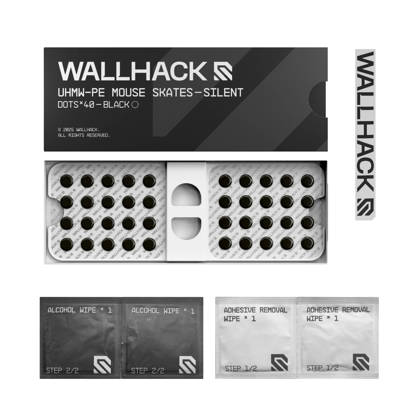 WALLHACK ホワイト SP-004 White Glass Gaming Mousepad | Wallhack