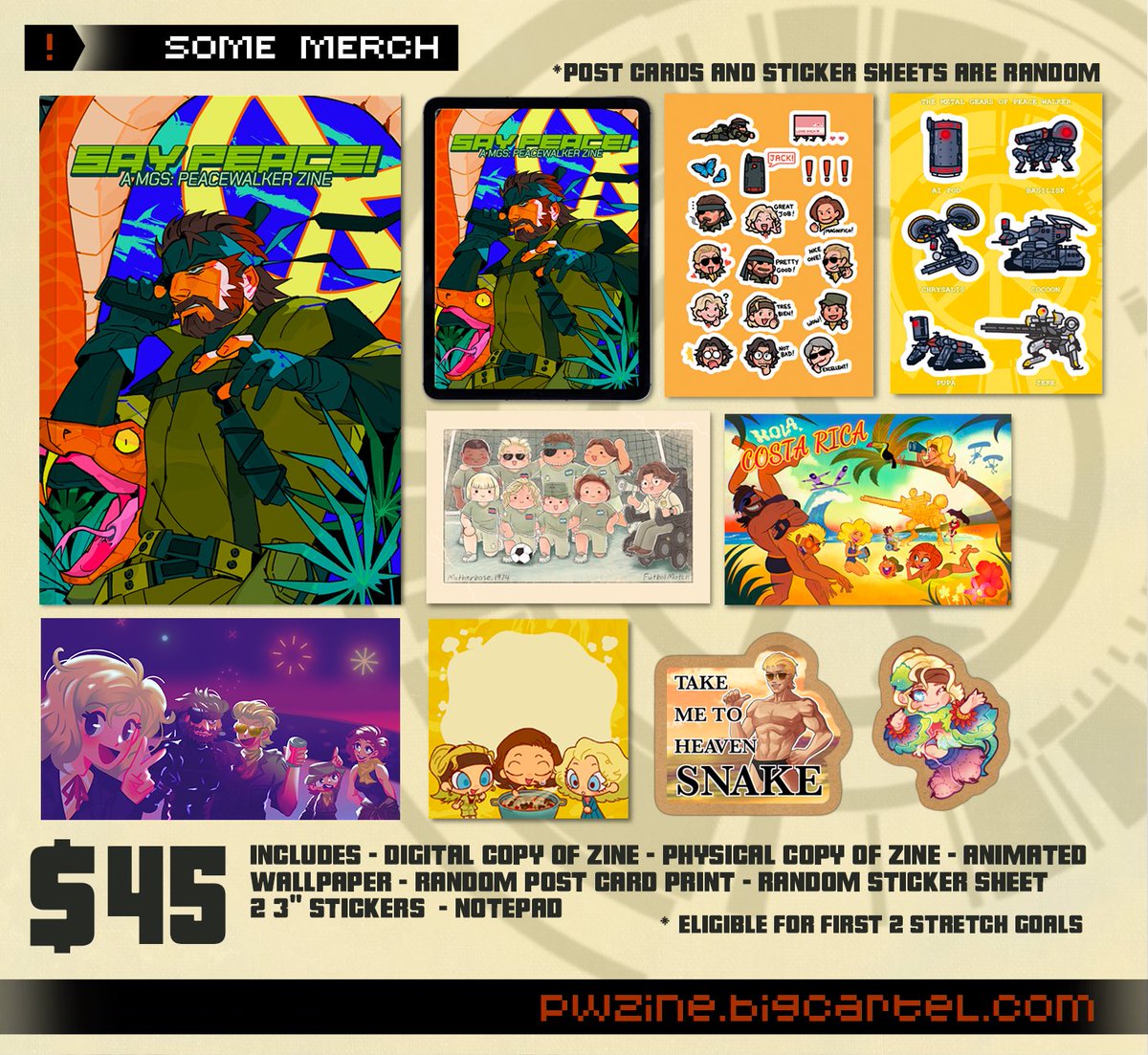 ❗️PHYSICAL ZINE + SOME MERCH❗️

Come and get our amazing zine with some of our merch by our awesome merch artists!!