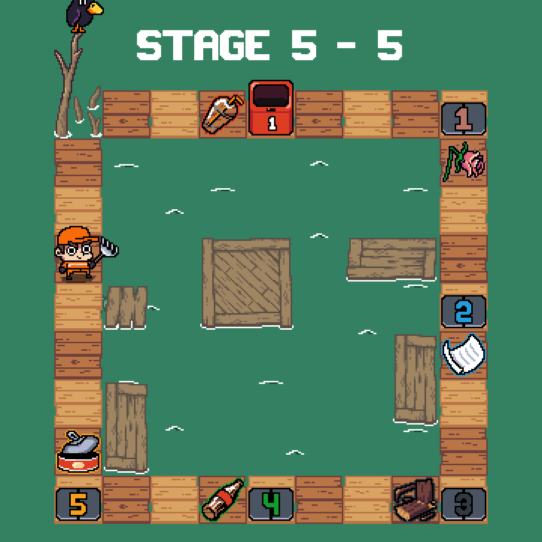 adammgamedev's tweet image. In the Mangrove Zone, you ride on boards to solve the puzzles 🏄♂️🏄♂️
#recyclequest #gamedev #indiegame #puzzle #cozy #pixelart #educational #brasil #unity #sokoban