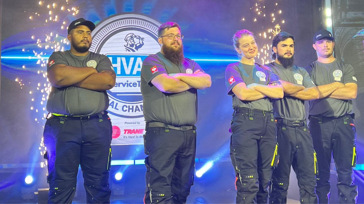 ServiceTitan's tweet image. Day one of the @HvacNationals is in the books. 
We have five professionals and five apprentices left. Finals are ON.
They earned it, and now it’s time to finish strong.
Follow the live blog: servicetitan.info/4ogTBPv
#HVAC #ServiceTitan #ETCS