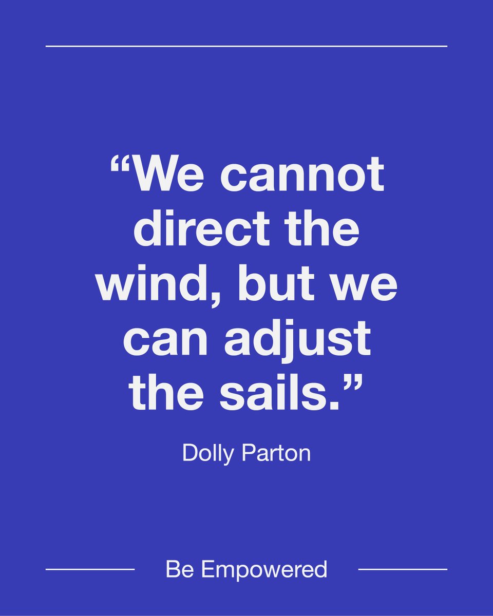 A reminder for every patient: control what you can and adjust with strength.