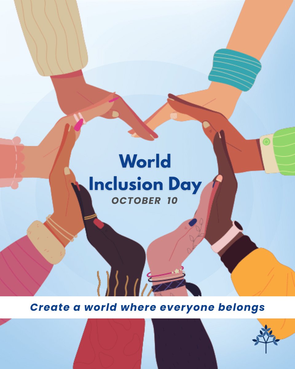 October 10th is World Inclusion Day, and inclusion is what we're all about at SDRC! 

Today we're celebrating diversity in every way and as always, working to create a world where inclusion is the norm. 

#WorldInclusionDay