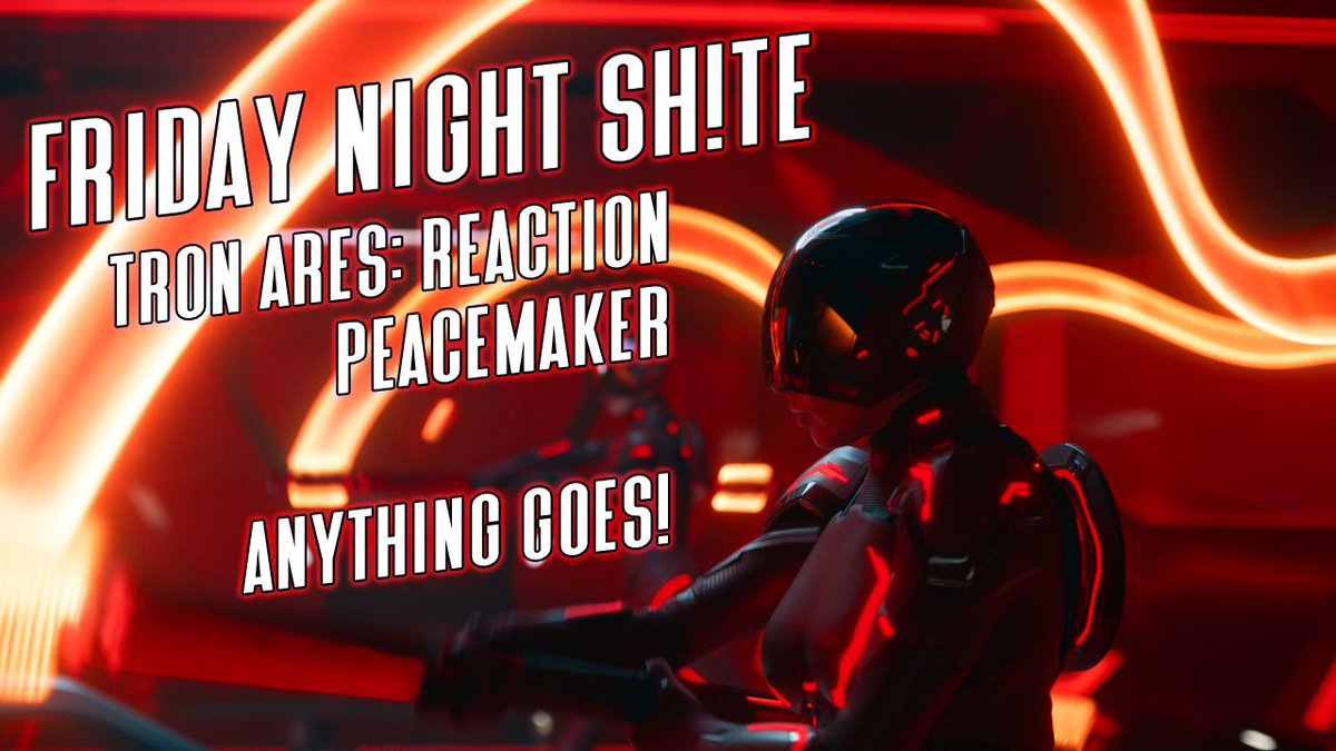 Tron Ares, has been watched. I'm just about to watch the Peacemaker finale.

On FNS tonight at 9pm, we'll chat about both &amp; laugh hard at Gunn's SUPER failure, Superman. youtube.com/live/SWEwYCFlQ…