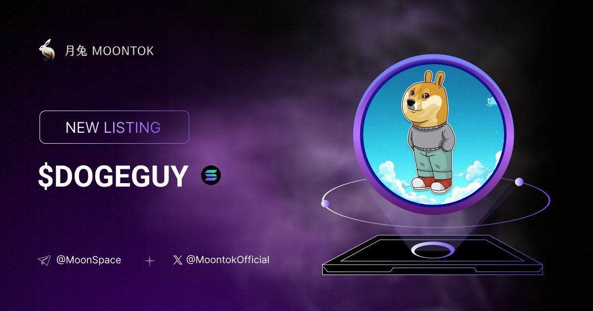 MoontokListing's tweet image. ⚡ 月兔雷霆 - Moontok Xpress

Just a Doge Guy ( $DOGEGUY )
moontok.io/coins/just-a-d…

0xfea57023f9a1a08a2bfdae77137c4504452bd9dd

LIQ: $36,565 | MC: $147,281

#altcoin #memecoins @dogeguycto @moontokofficial