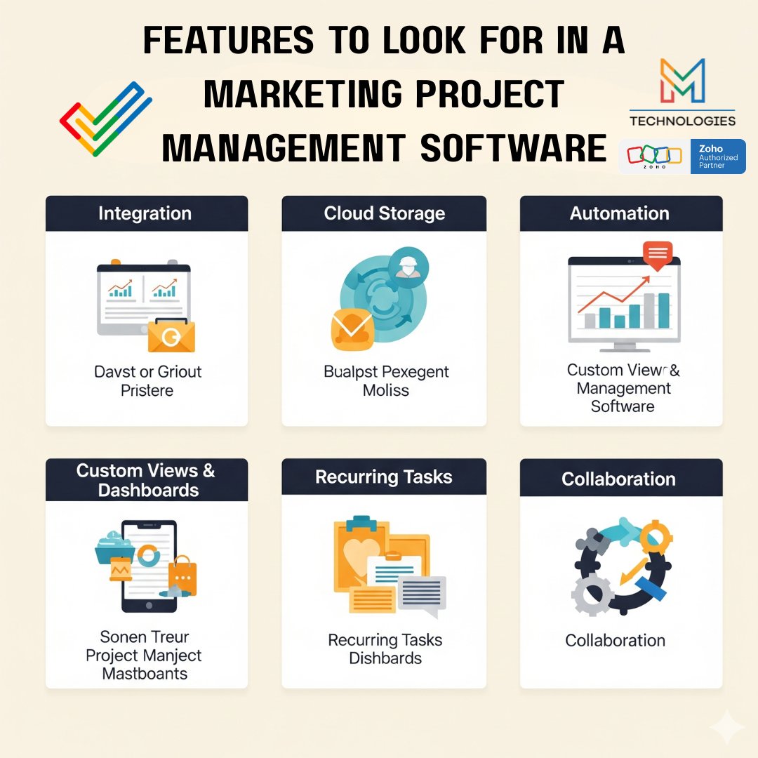MerajKh13689790's tweet image. The six non-negotiable features for effective marketing project management. If your tool doesn&apos;t have these, it&apos;s time to upgrade! 📈

✅ Integration
✅ Automation
✅ Collaboration
✅ Custom Views
✅ Cloud Storage
✅ Recurring Tasks
#zohoProject #zoho #MTechnologies #zohopartner