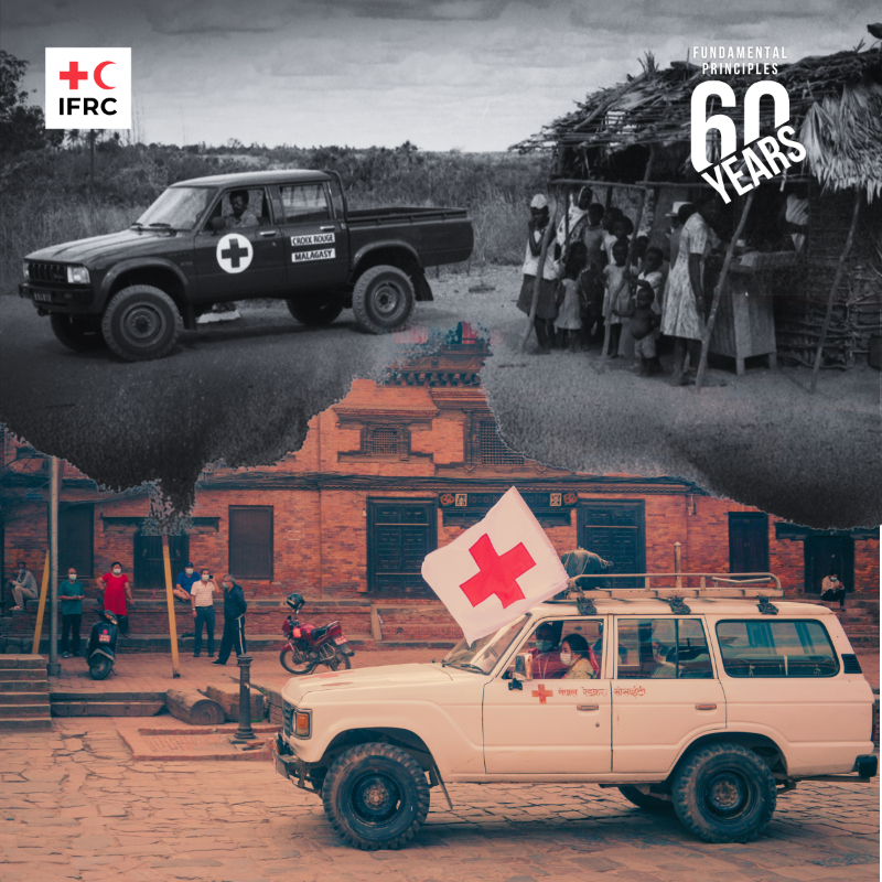 60 years. One set of Principles.

From Vienna in 1965 to today’s frontlines, the Fundamental Principles remain the compass that makes humanitarian action possible.
