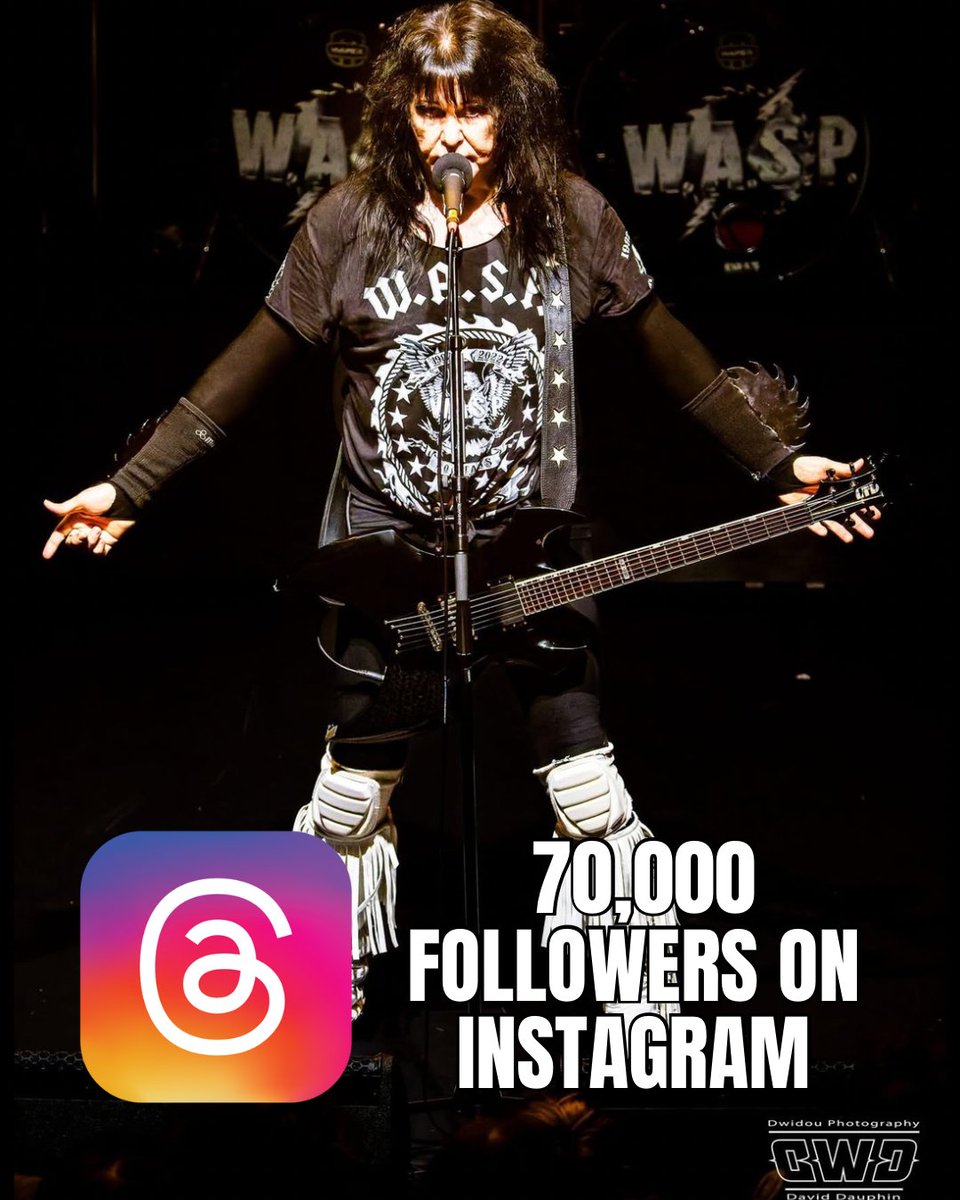 WASPOfficial's tweet image. The official W.A.S.P. Instagram just passed 70,000 followers! Thank to everyone who is following and if aren’t click that FOLLOW button today! instagram.com/waspnationoffi…