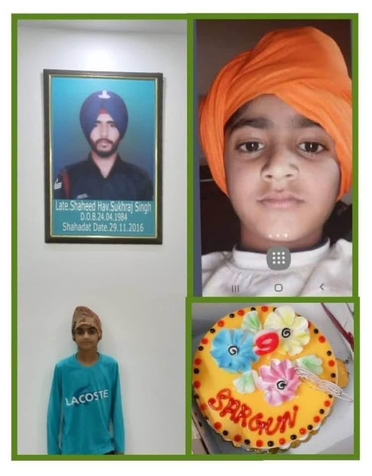 Blessings n love for SARGUN DEV on his Birthday today. #VeerPutra could celebrate just 4 birthdays with Papa,

HAVILDAR SUKHRAJ SINGH
166 MEDIUM
who was immortalized in #NagrotaAttack in 2016 .

#HappyBirthdaySargun. Study hard to achieve success &amp; be brave like dad.