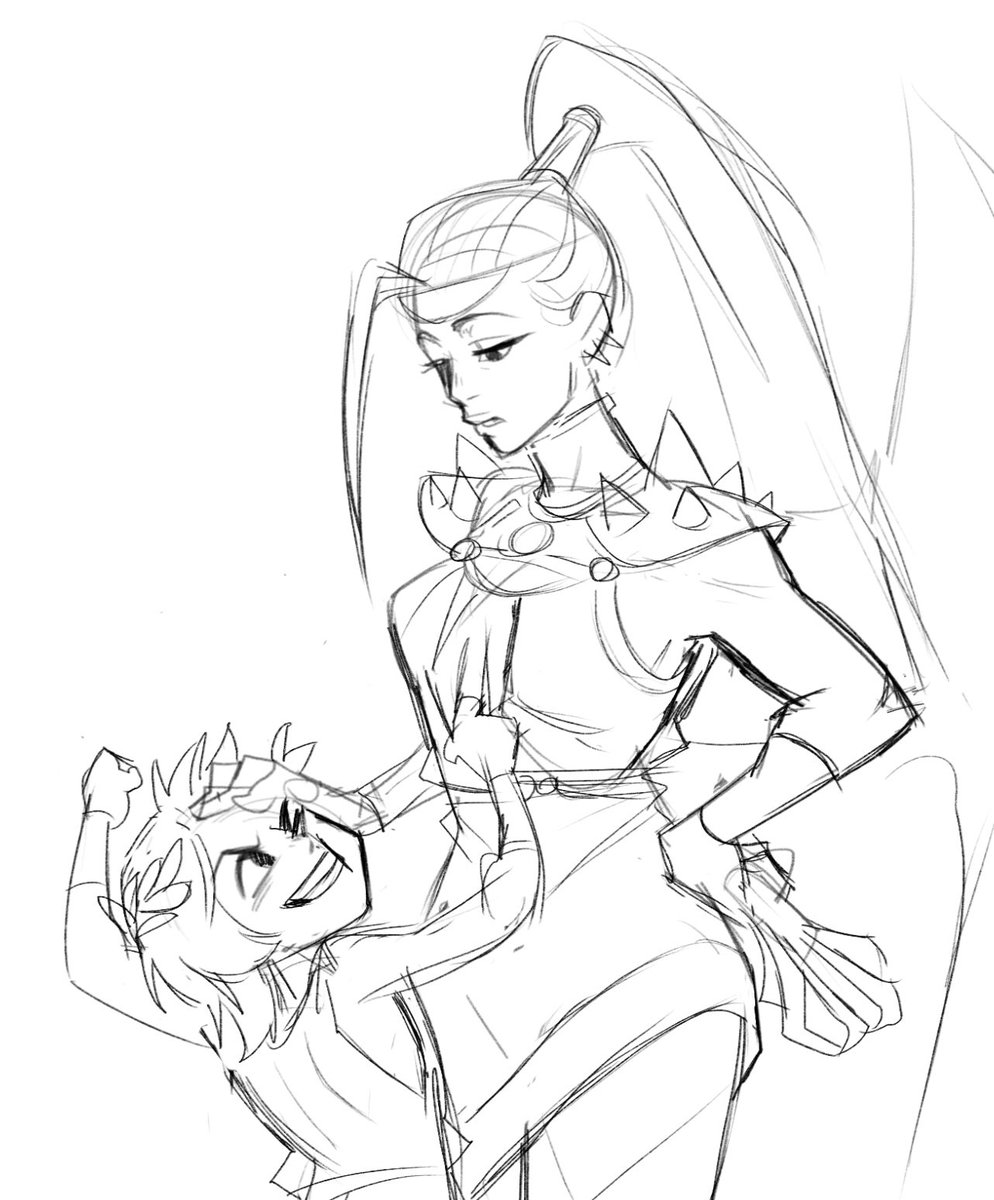 Chantaldraw's tweet image. It takes a village to raise a Princess #hades2 #hades2fanart
