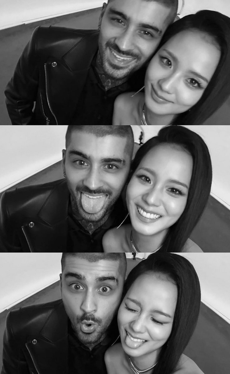 picskimjisoo's tweet photo. from filming mv together, we got selfies of zaynsoo together and a flower from zayn to chu! our social butterfly lovely girl kim jisoo!🩵

#JISOO #지수 https://t.co/TyyekKpSTg