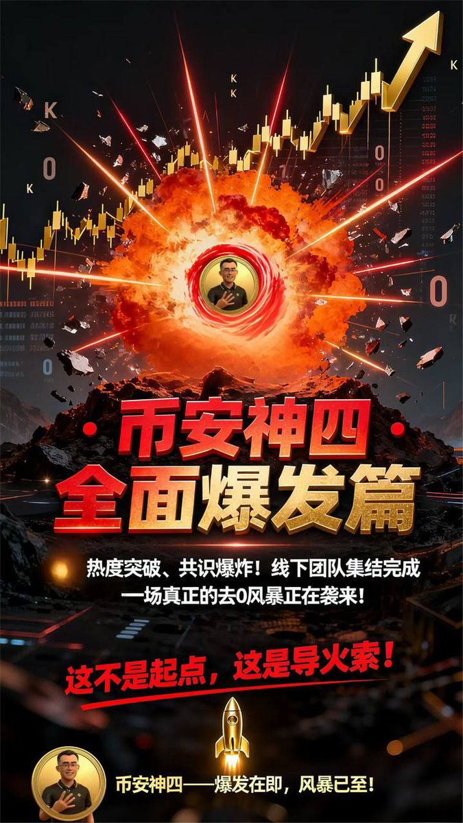 JoshWeb3Tech's tweet image. 🔱何一女神说了大的要来了?
💹10月10币安神4🔥全面启动,去0计划正式打响!
♻️线下团队已全线铺开,由早年以太链大佬王多鱼和几十位以太领袖亲自带队!
💯共识燃起、传播爆发、执行到位!,
这不是试探,而是决战。真正的去0计划
📶币安神四——起步,就是别人的终点!
核心信息:
📱…