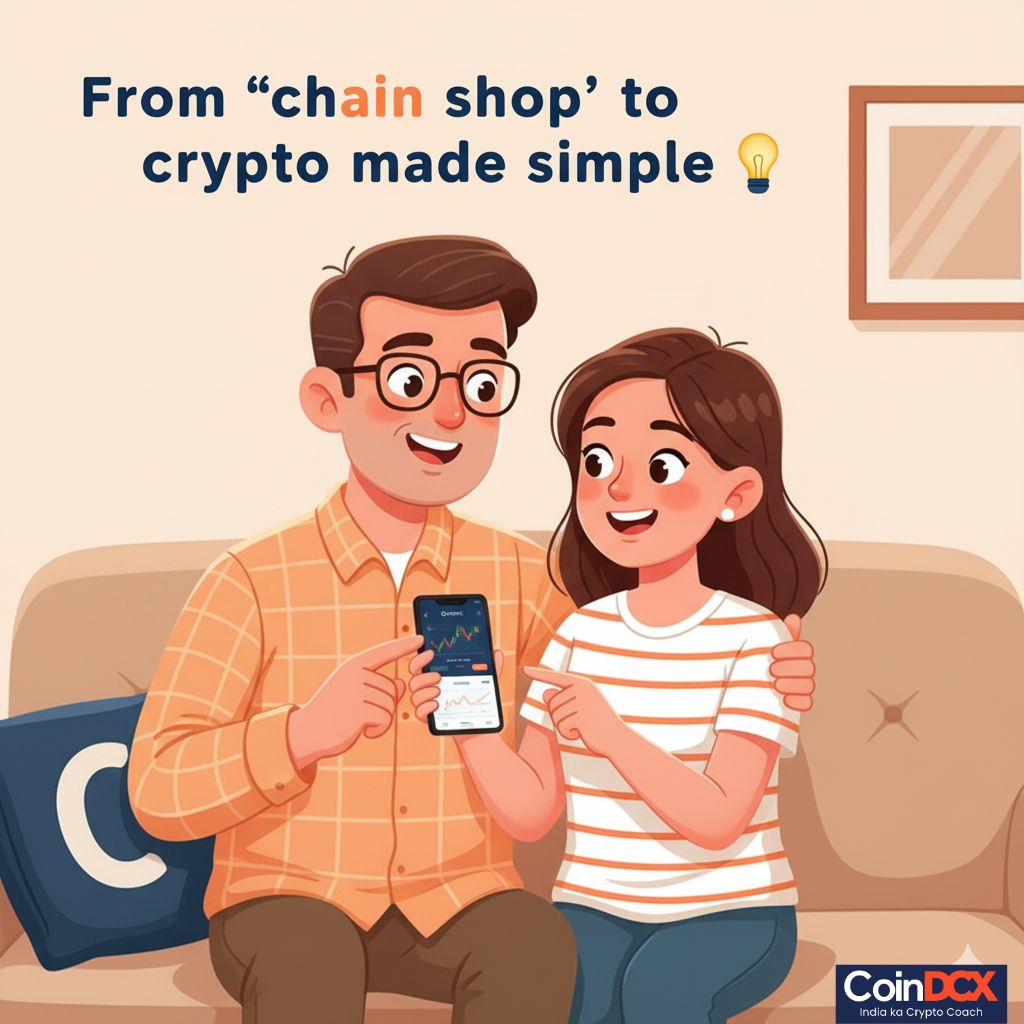 Sweetyjhaa's tweet image. so yeah, blockchain isn’t a “chain shop.”
it’s the backbone of a new internet built on trust.
& if you’re curious but don’t know where to start, take it from my dad: start with @CoinDCX, where crypto finally makes sense.
#CoinDCX #CryptoIndia #Web3ForEveryone