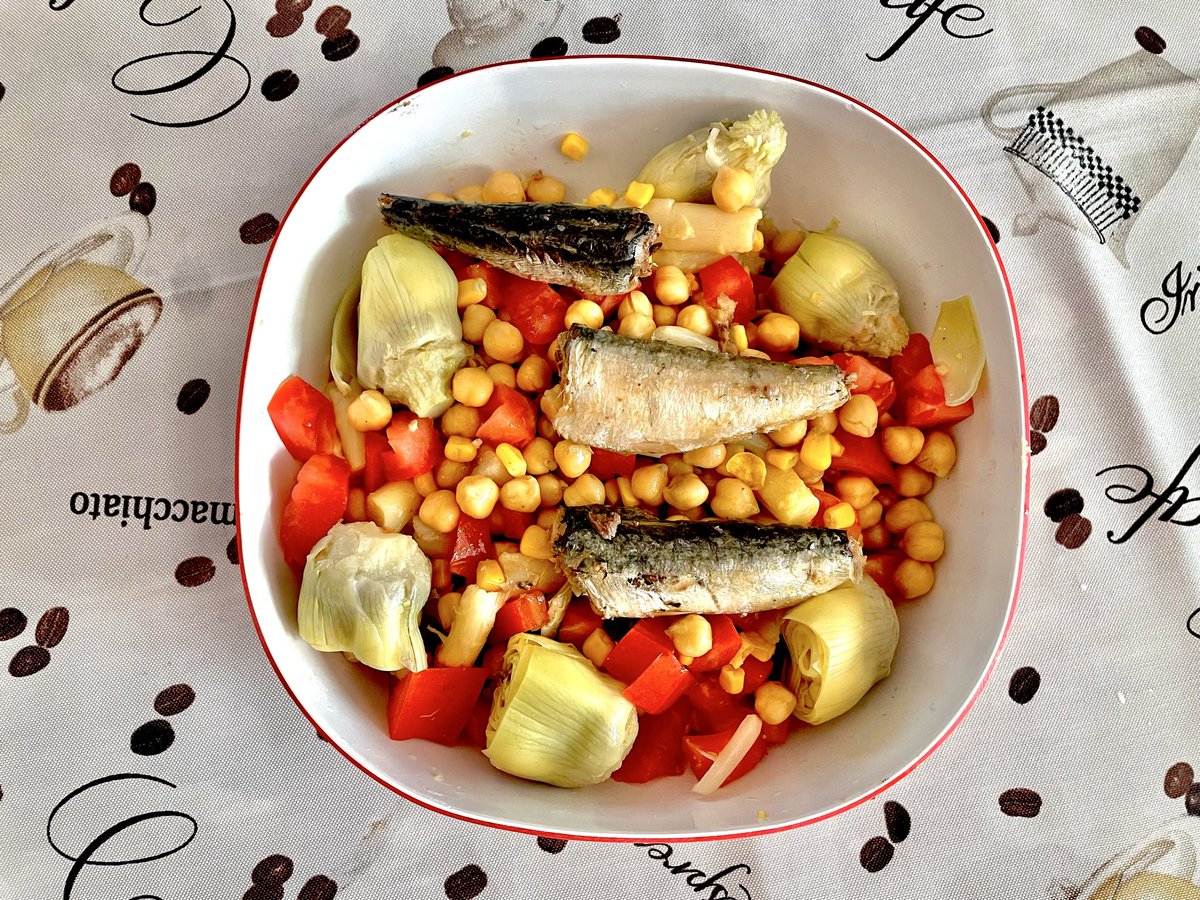 #meddiet #sardines #carxofa #cigrons