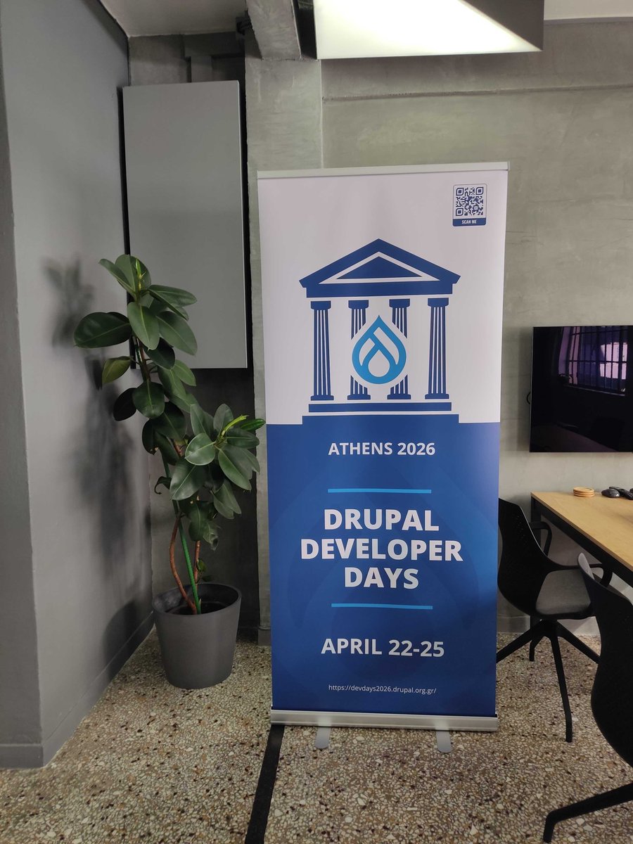 drupaldevdays's tweet image. The #DrupalDevDays team is gearing up for @DrupalConEur. We’re bringing some fun your way — a Drupal Trivia Challenge where you could win a free ticket to Drupal Developer Days Athens 2026.
📍 Join the fun by visiting us at the NEDA booth or during Trivia Night!