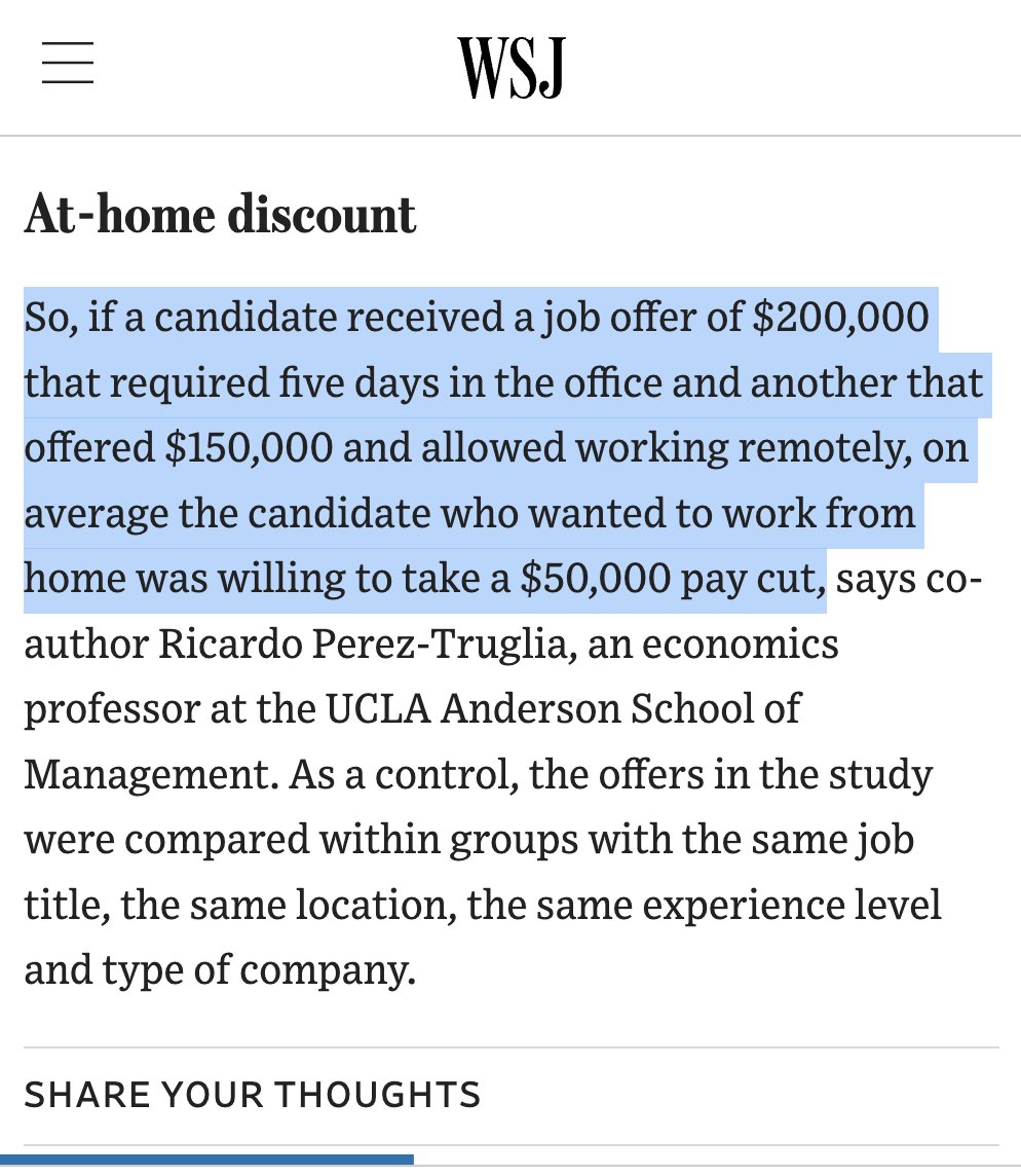 Morning Brew ☕️ (@morningbrew) on Twitter photo "So, you had an offer for $200k." 
"Correct." 
"And another for $150k?"
"Mhm-hmm."
"And you took the 25% pay cut so you could work from your couch."
"That's right, Dave." "So, you had an offer for $200k." 
"Correct." 
"And another for $150k?"
"Mhm-hmm."
"And you took the 25% pay cut so you could work from your couch."
"That's right, Dave."