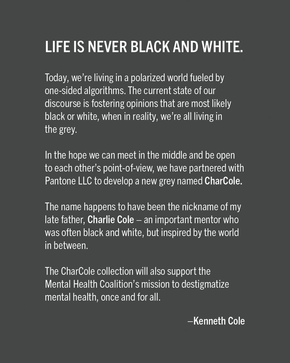 Proud to launch CharCole™ on this #WorldMentalHealthDay