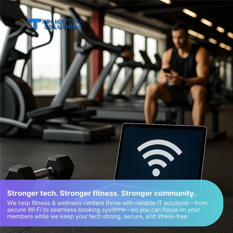 xplicittech's tweet image. A strong gym needs strong tech. 💪💻
Xplicit Tech keeps your fitness center connected, secure, and stress-free. More uptime. More members. More growth. 🚀

#XplicitTech #FitnessIT #BusinessGrowth #TechTips