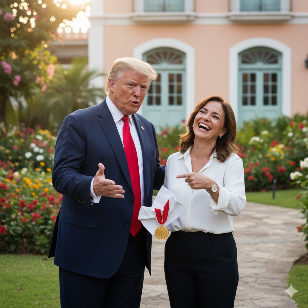 FRamosNunez's tweet photo. The Nobel Peace Prize for Corina Machado, rather than President Donald Trump, was a clever move by the Norwegian Committee. (1/3 🧵) https://t.co/Ju64zYUyEt