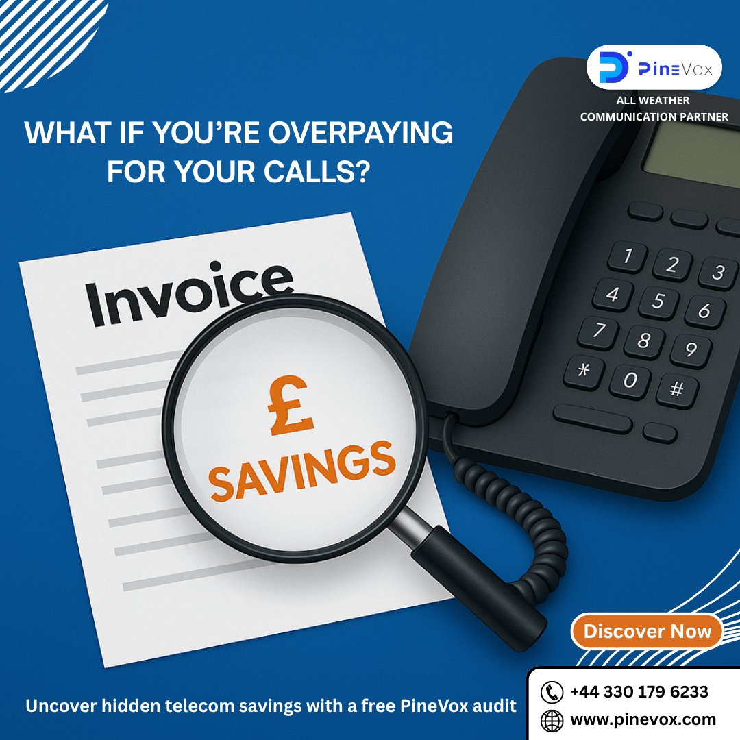 pinevox's tweet photo. Are you overpaying for your business calls? ๐ธ
Itโs time to find out!
Get a free telecom audit from PineVox โ uncover hidden costs and boost your savings.
๐ Gain clarity. Cut costs. Communicate smarter.
๐ https://t.co/3Ze7vzt0kf
#PineVox #TelecomAudit #BusinessSavings #VoIP https://t.co/zLga7pFEeW