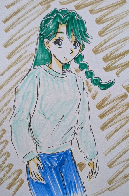 #ゴープリ10周年なので海藤みなみさん3733枚描いてお祝い (979.980.981.982) #トレーナーの日 らくがき。