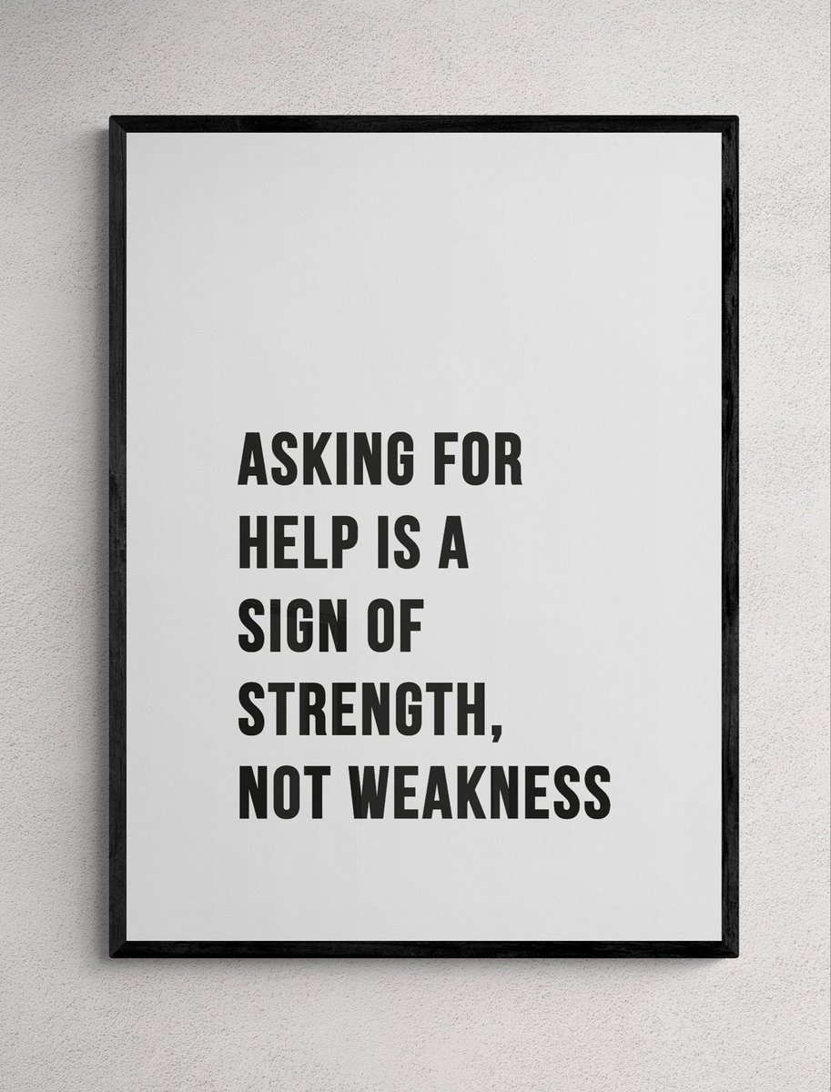 LOSITltd's tweet photo. Asking for help is not weak. Full stop. Fact. Period….. #mentalhealthday2025 https://t.co/Q0RA5VFNjG