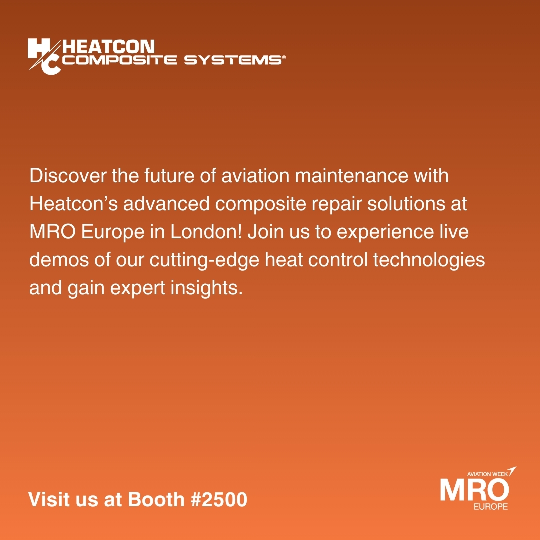 Heatcon is the top choice for composite repairs in aviation! Our cutting-edge equipment and high-quality materials strengthen critical aircraft structures for safer, more efficient operations. See our solutions in action at MRO Europe, October 14–16! 🔥 

#MROEurope2025