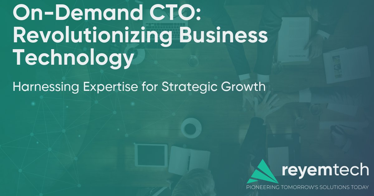 reyemtech's tweet image. 📰 New Article: On-Demand CTO: Revolutionizing Business Technology

Harnessing Expertise for Strategic Growth

Read the full article: reyemte.ch/2uk

#ReyemTech #TechInsights