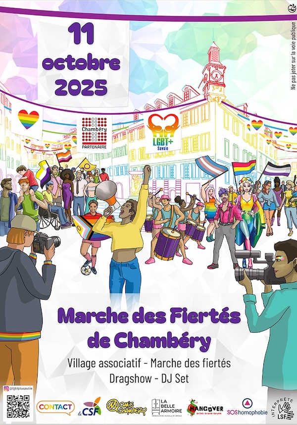La der' des der' de l'année 2025 : samedi 11 octobre, une marche des fiertés est organisée à Chambéry.
#gay #lesbienne #lgbt #queer #marchedesfiertes #gaypride #pride

gaypride.fr/11-octobre-202…