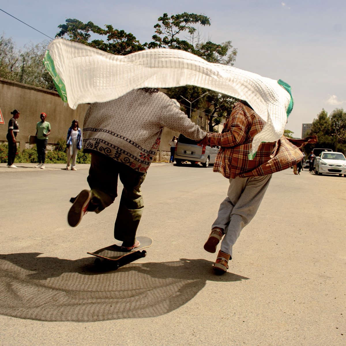 Join the curator, Betelihem Zena, for a live Instagram tour of Skate Create Liberate: [...] on October 18th at 5pm EAT

Bio: Betelihem Zena is a creative practitioner working across design, research, and curation.

Image: Hanna Leka, ‘skating with netela’, 2024
